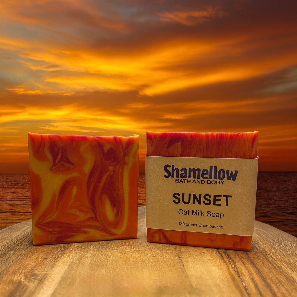 Sunset oat milk soap