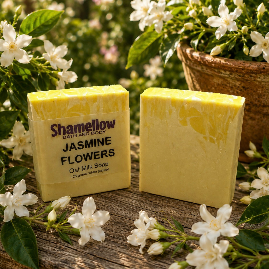 Jasmine Flowers oat milk soap