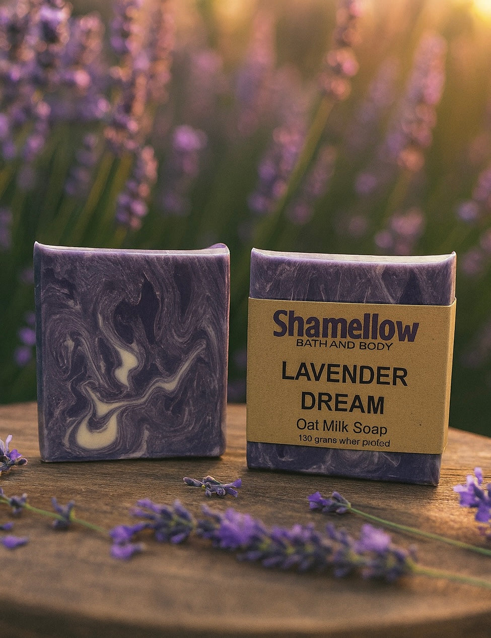 Lavender and Chamomile oat milk soap
